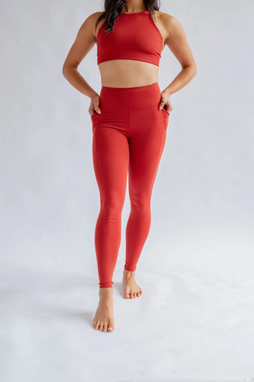 Girlfriend Collective Taskulliset, Korkeavyötäröiset Leggingsit - Kierrätetystä polyesterista