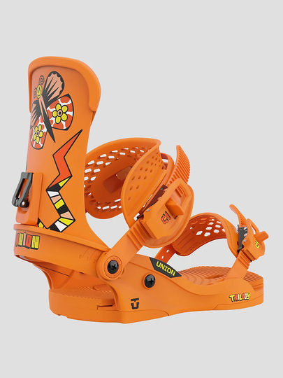 UNION Ali T. Bruce X Trilogy Snowboard Bindings oranssi