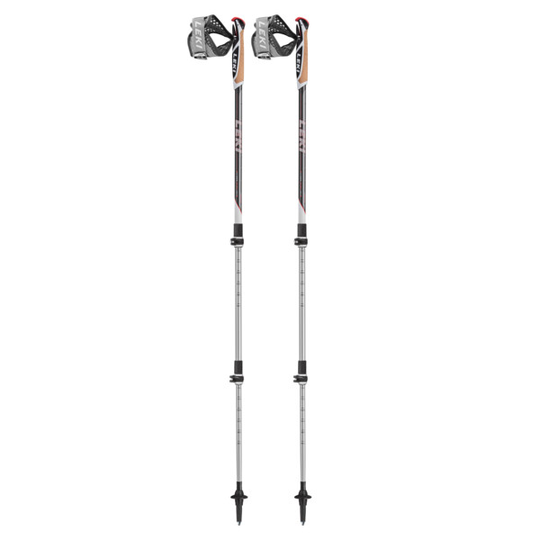 Leki Traveller Alu - Dark Anthracite-white-bright R - Unisex - 90 - 130 - Partioaitta