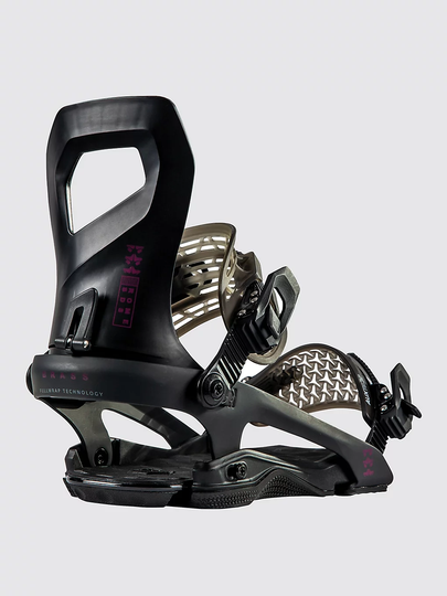 Rome Brass 2023 Snowboard Bindings musta
