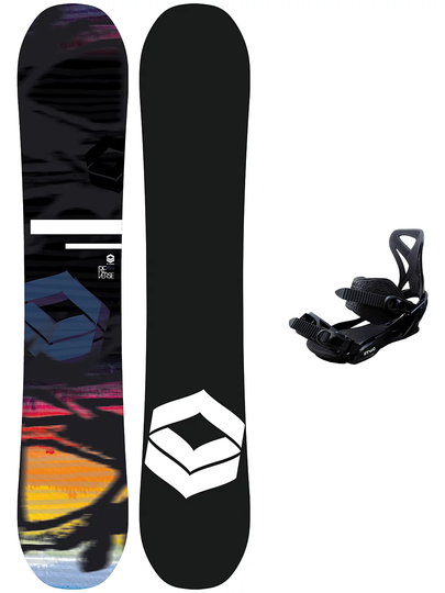 FTWO Reverse 147 + Sonic Pro M Black 2023 Snowboard Set musta