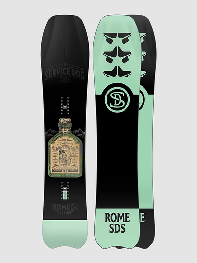 Rome Service Dog 157 2023 Snowboard kuviotu