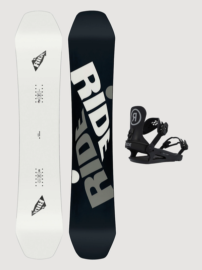 Ride Zero Jr 135 + K1 Blk S 2023 Snowboard Set kuviotu