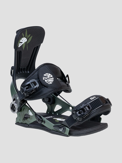 SP sLab Multientry Snowboard Bindings vihreä