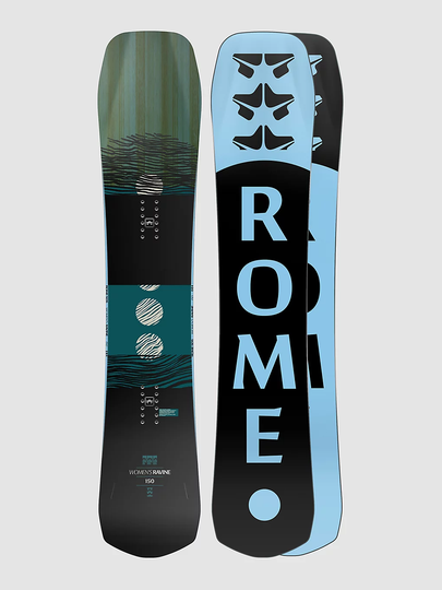 Rome Ravine 150 2023 Snowboard kuviotu