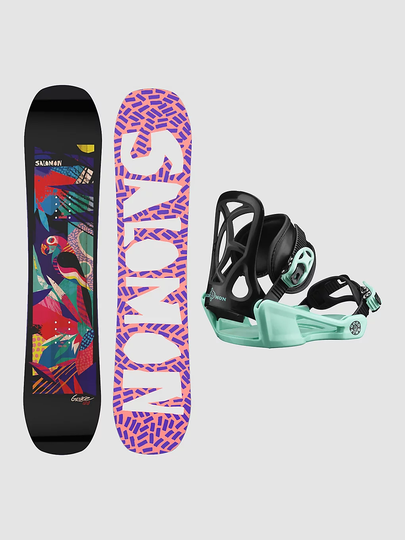 Salomon Grace 130 + Goodtime XS 2023 Snowboard Set kuviotu