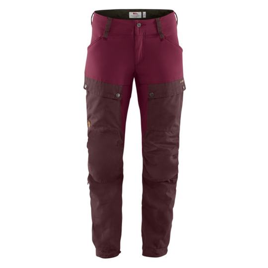 Fjällräven Keb Trousers W Short - Dark Garnet-plum - Naiset - 36 - Partioaitta