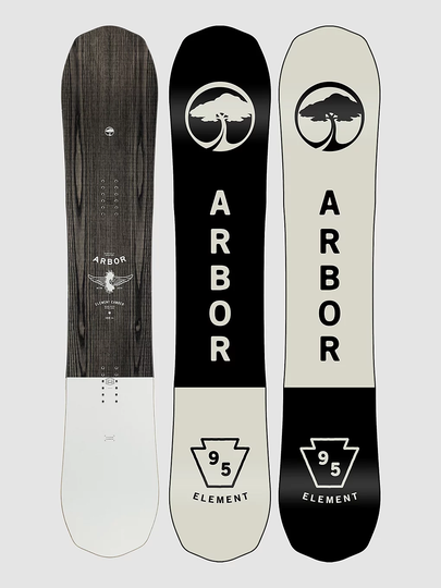Arbor Element Camber 161W 2023 Snowboard harmaa
