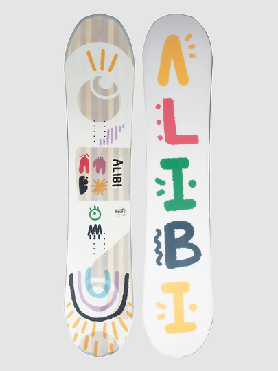 Alibi Snowboards Recess 142 2023 Snowboard valkoinen