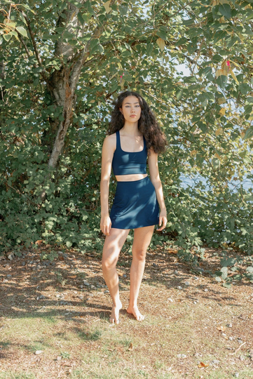 Girlfriend Collective Skort High-Rise - Valmistettu kierrätetyistä muo