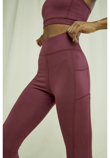 People Tree naisten Yoga Pocket Leggingsit - Luomupuuvillaa