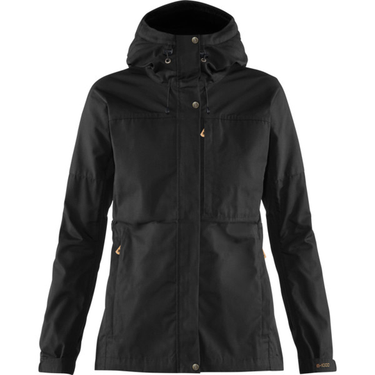 Fjällräven Kaipak Jacket W - Black - Naiset - L - Partioaitta