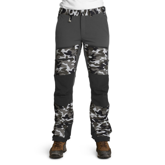 Is Not Enough Athena Trekking Pro Pants - Pewter Camouflage - Naiset - S - Partioaitta