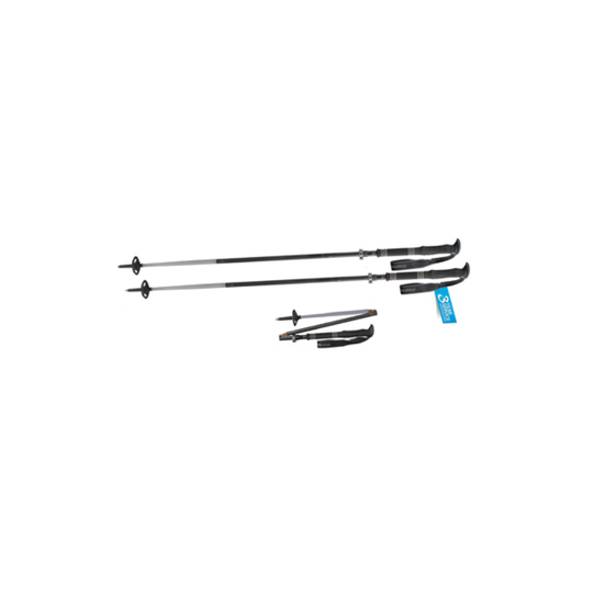 Komperdell Carbon FXP.4 120-140 cm trekkaussauvat, harmaa