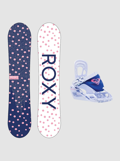 Roxy Poppy Package 100 2023 Snowboard Set sininen