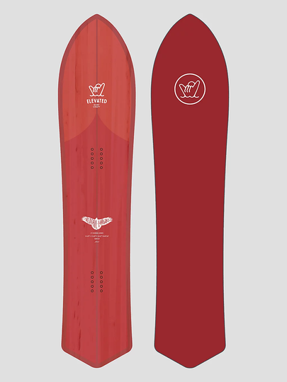 Elevated Surf Craft Redtail Hawk 5'1 / 155 2023 Snowboard punainen