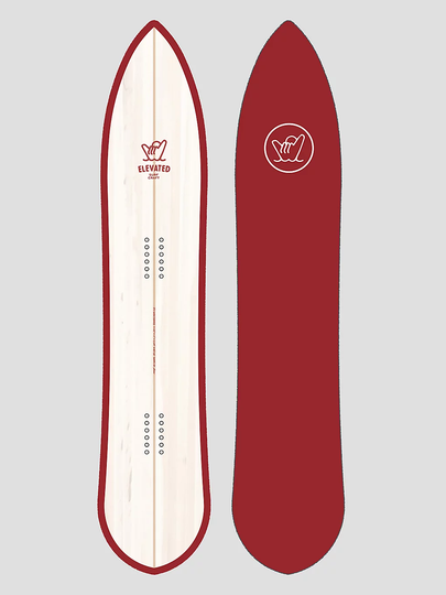 Elevated Surf Craft Shortboard 5'0 / 152,5 2023 Snowboard valkoinen