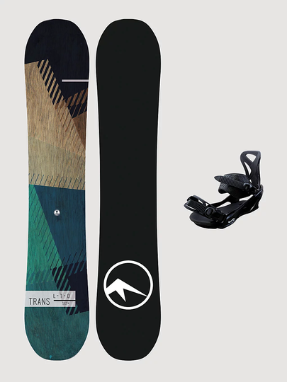 TRANS Ltd 157MW + Team Soft L Snowboard Set kuviotu