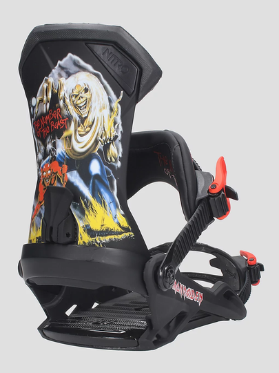 Nitro X Iron Maiden 2023 Snowboard Bindings sininen