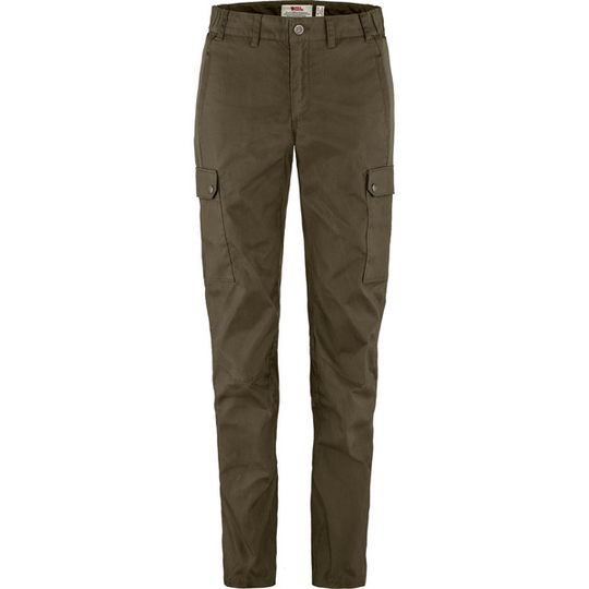 Fjällräven Stina Trousers W - Dark Olive - Naiset - 48/R - Partioaitta